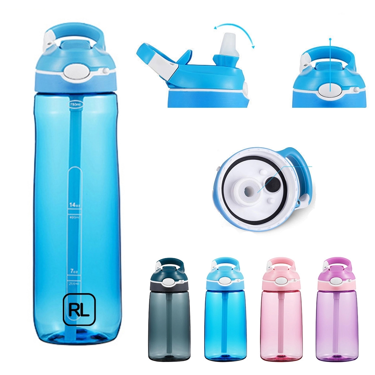 Bpa-Free 24 Oz Autospout Straw Water Bottle 3