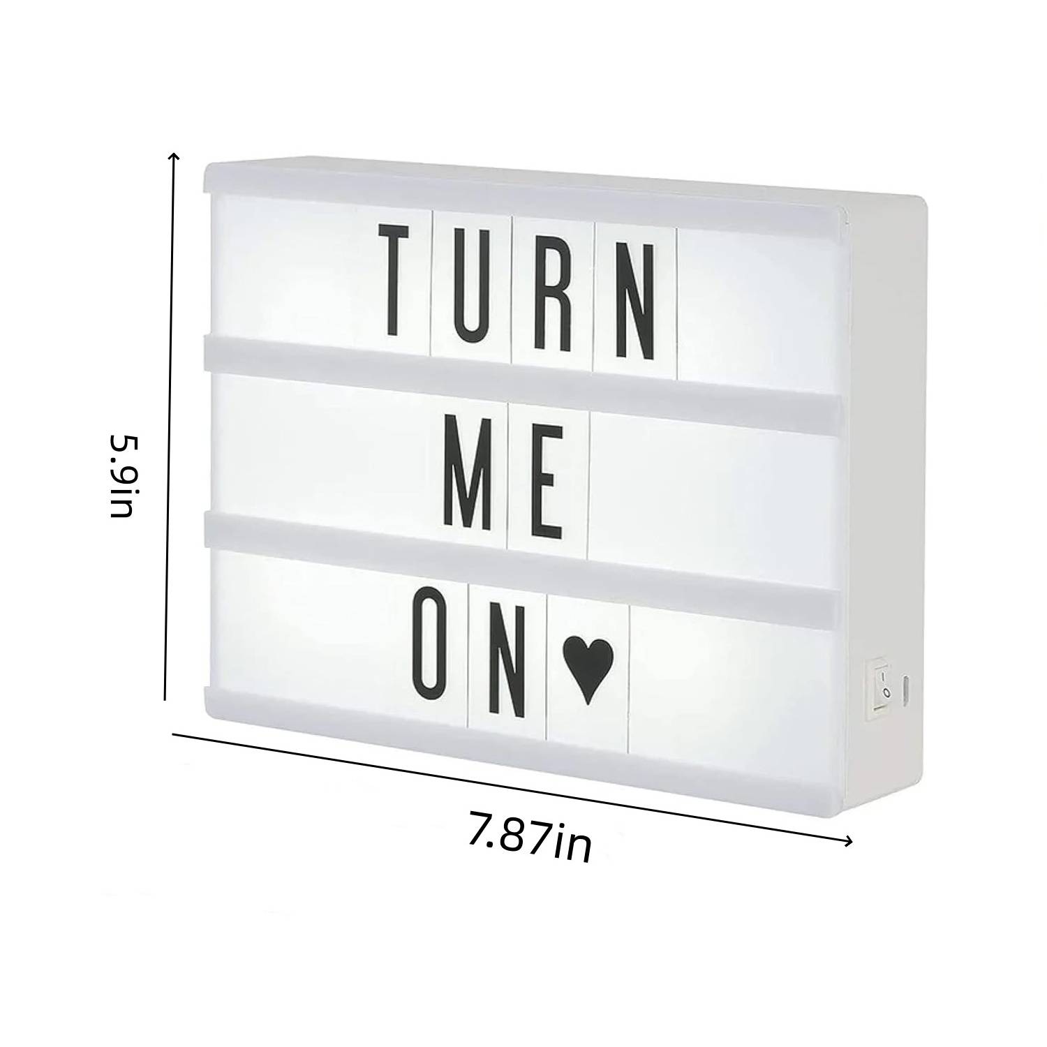 A5 Plastic LED Desktop Letter Light Box 4