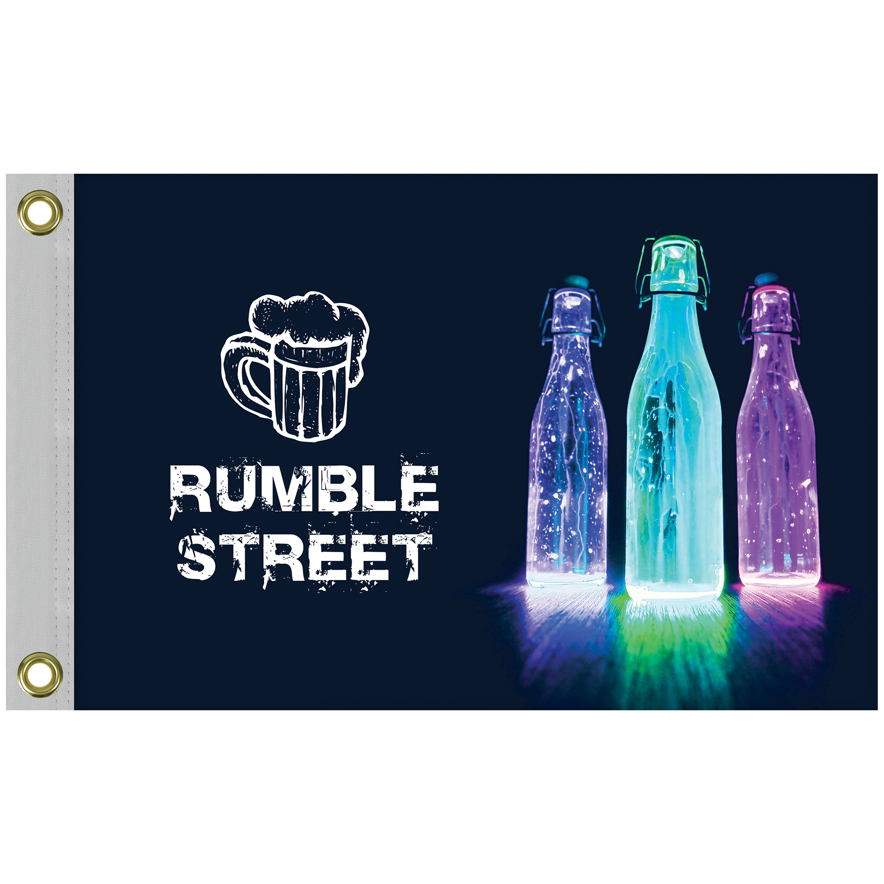 12" x 18" Digitally Printed Single Reverse Knitted Polyester Flags 3