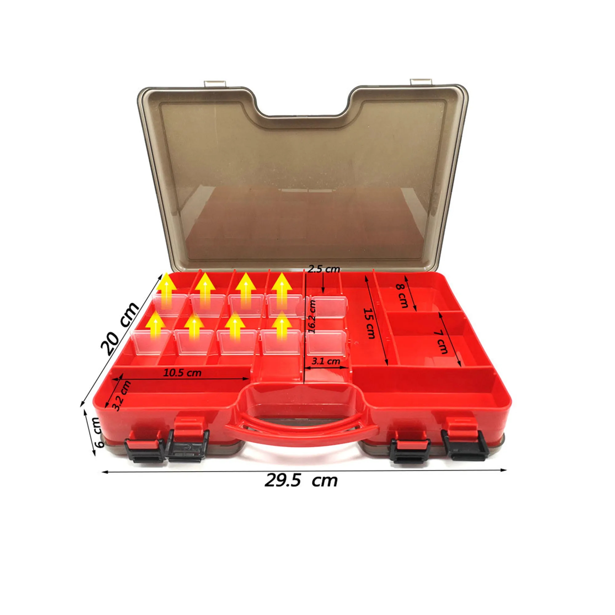 MOQ10 Double-layer Plastic Fishing Bait Box 5