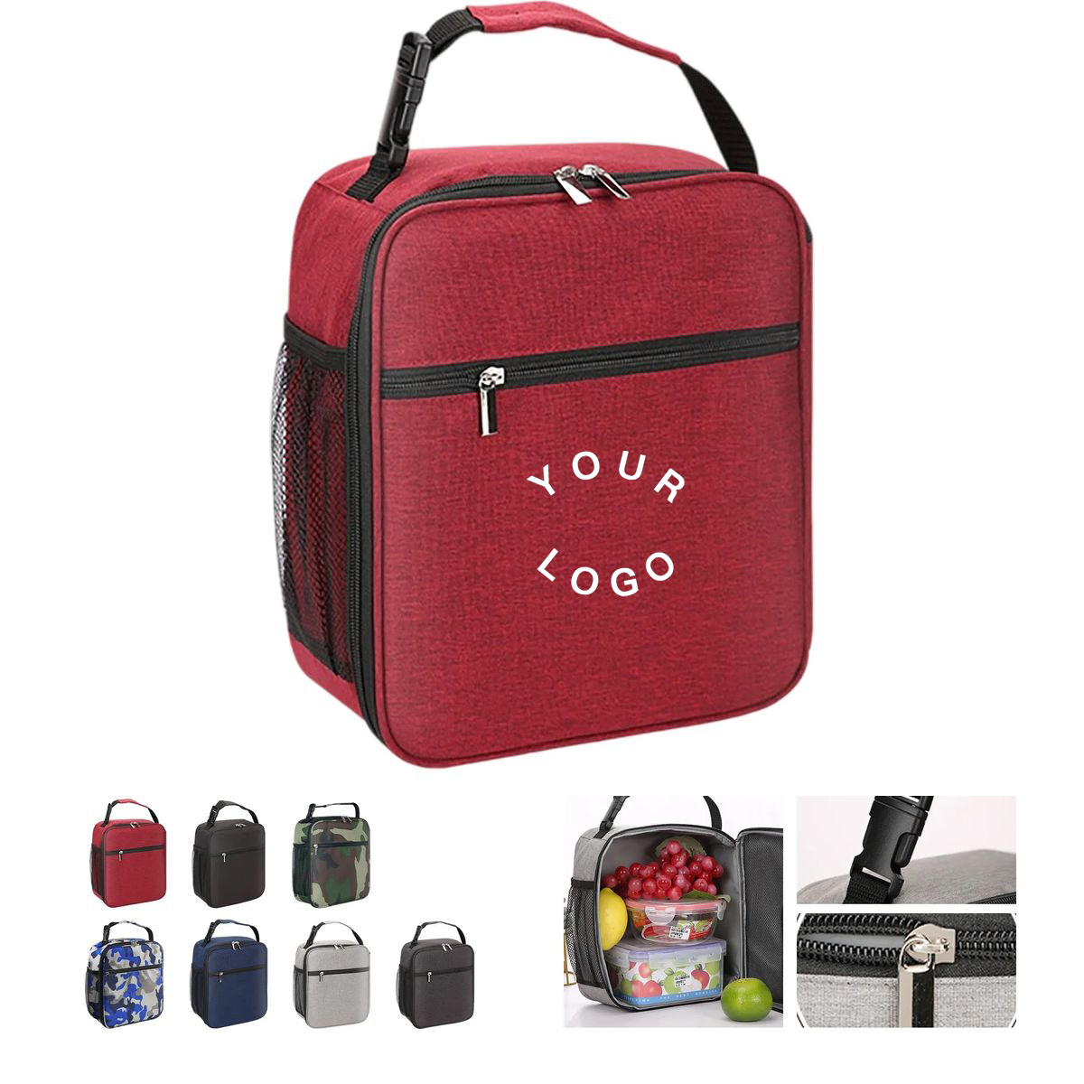 PEVA Insulated Food Storage Bag with Carry Handle 3