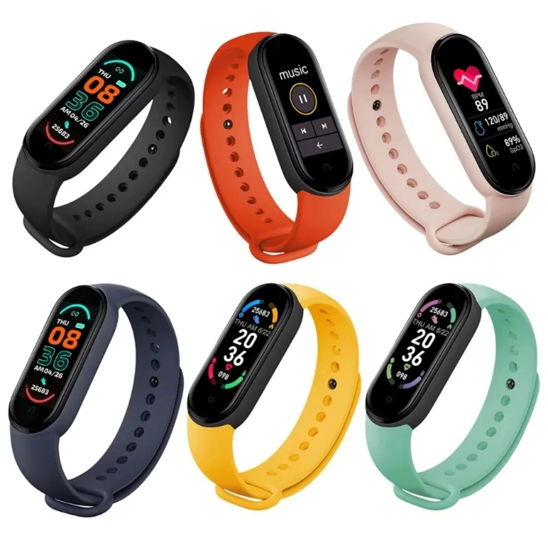 M6 Smart Bracelet Heart Rate Blood Pressure