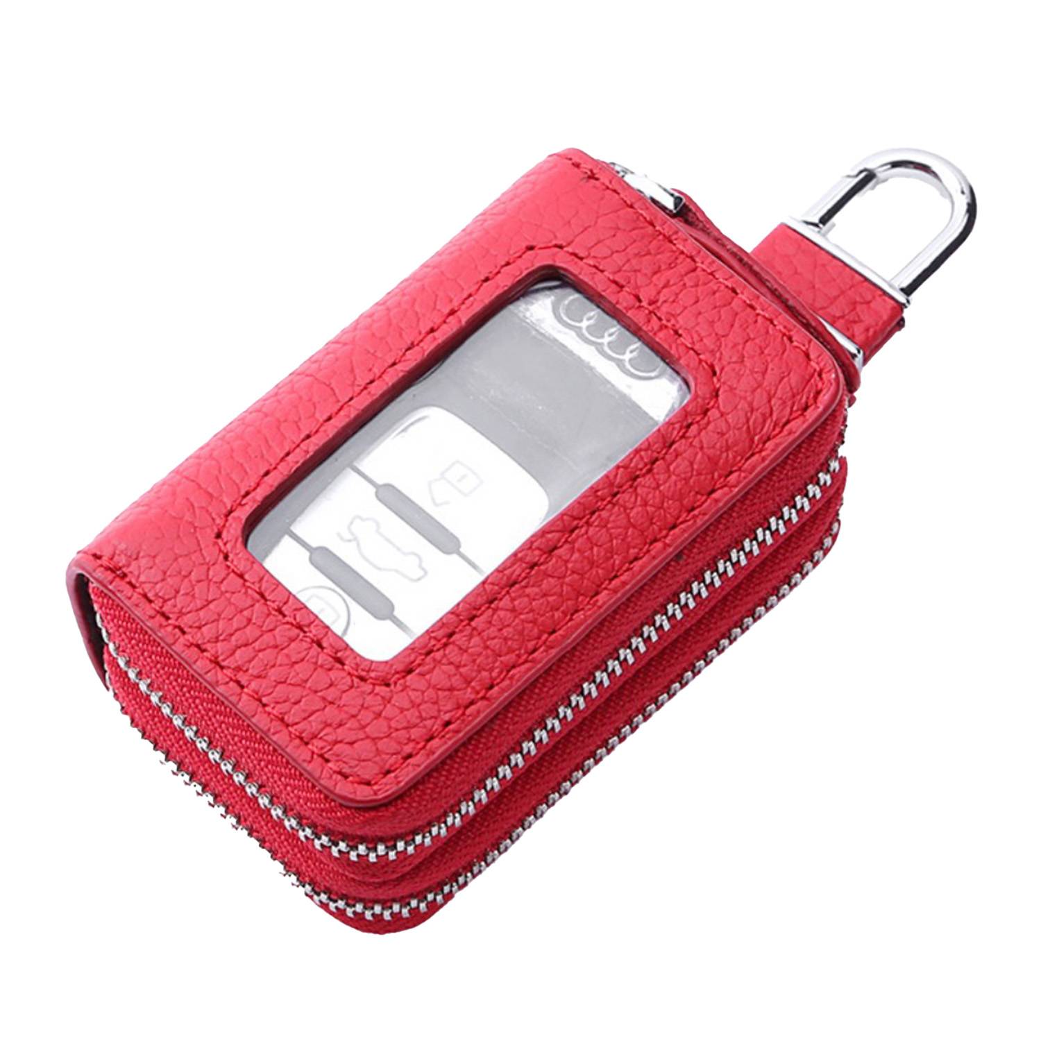Durable car key bag w/ double zippers 2