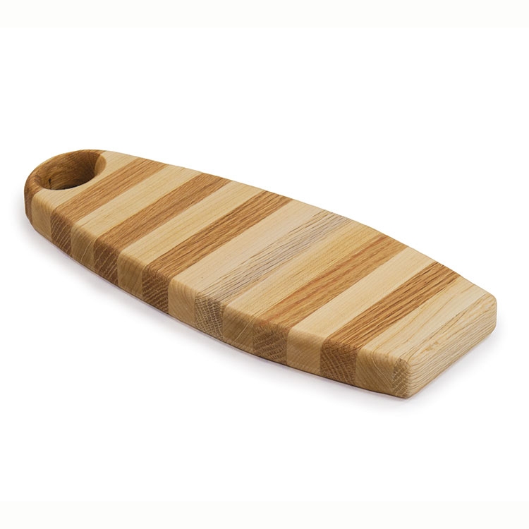 Combination Hardwood Cutting Board Edge Grain with Handle 11x4 5x1