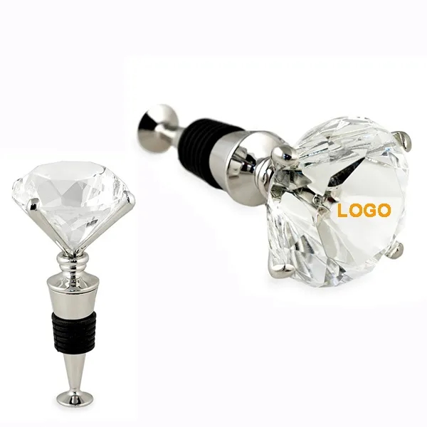 Engraved Diamond Shaped Bottle Stopper 4