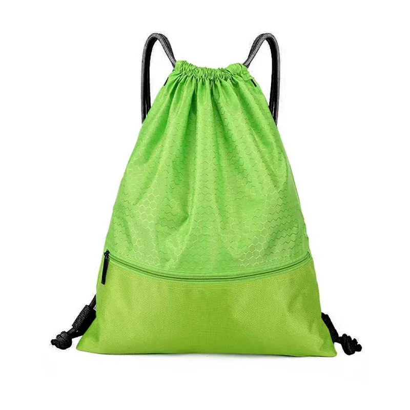Drawstring Backpack With Zip Pocket 2