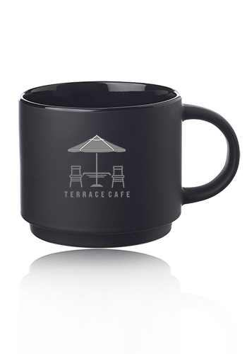 14 oz. Stackable Ceramic Mugs 6
