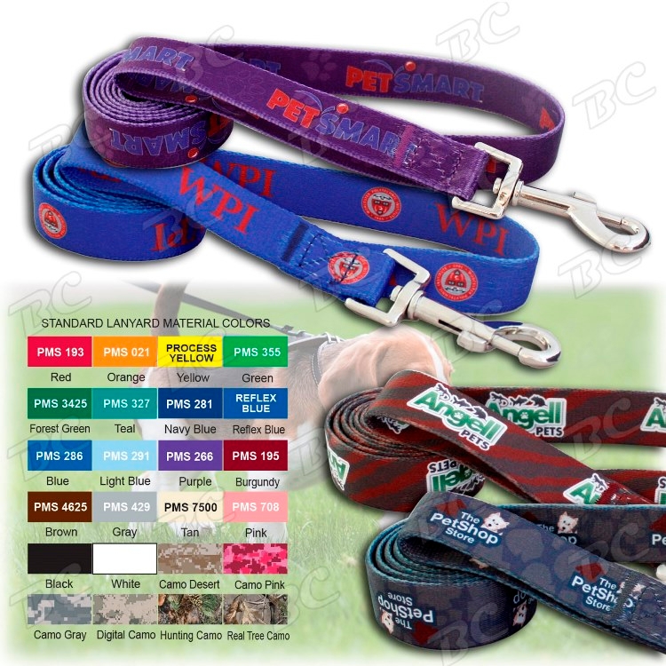 Free Shipping Sublimation Low MOQ. Dog Leash 3/4"w x 60"L 1