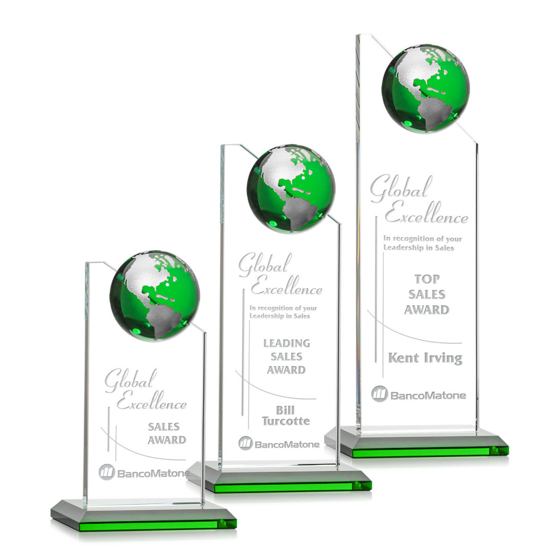 Arden Globe Award - Green/Silver
