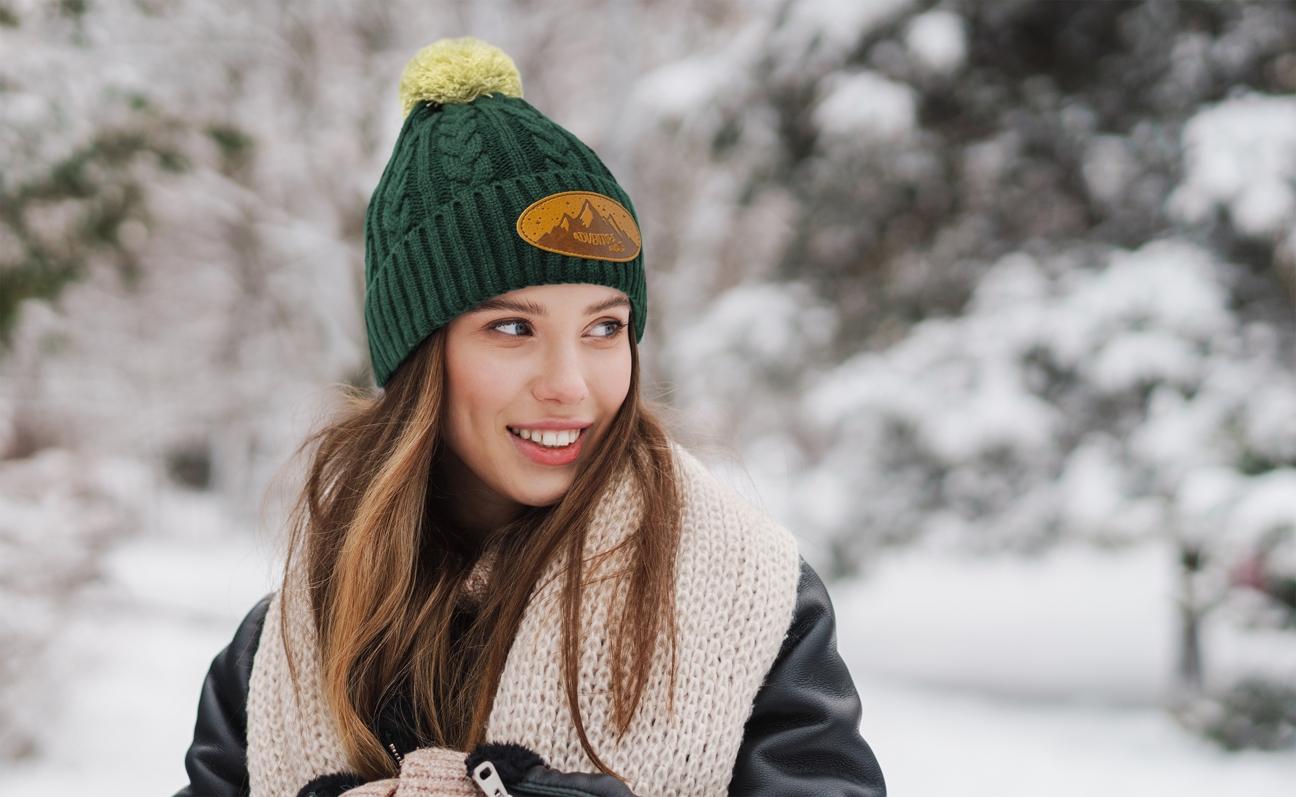 Pantone Matched Cable Knit Beanie