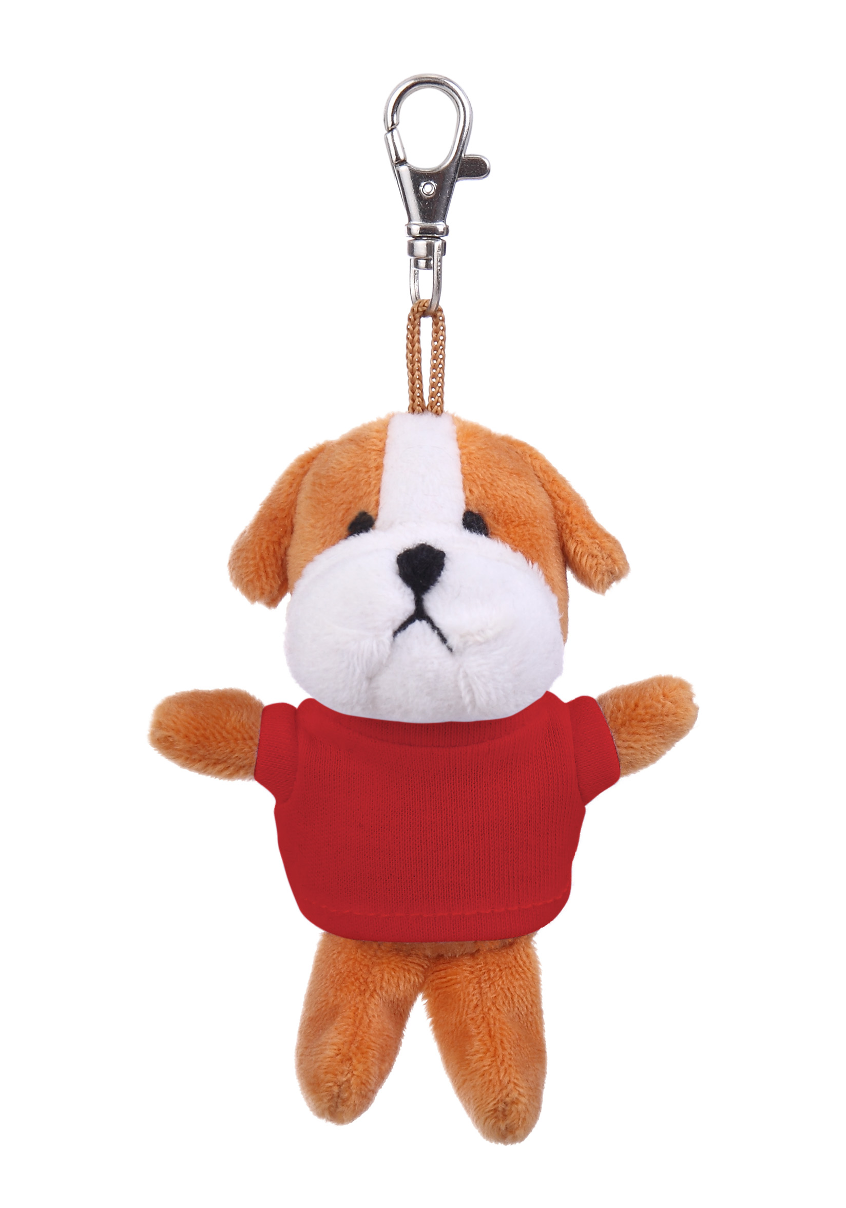 Soft Plush Bulldog Keychain with Tee 8