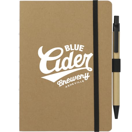 FSC® Recycled 5" x 7" Notebook and Pen Set 32
