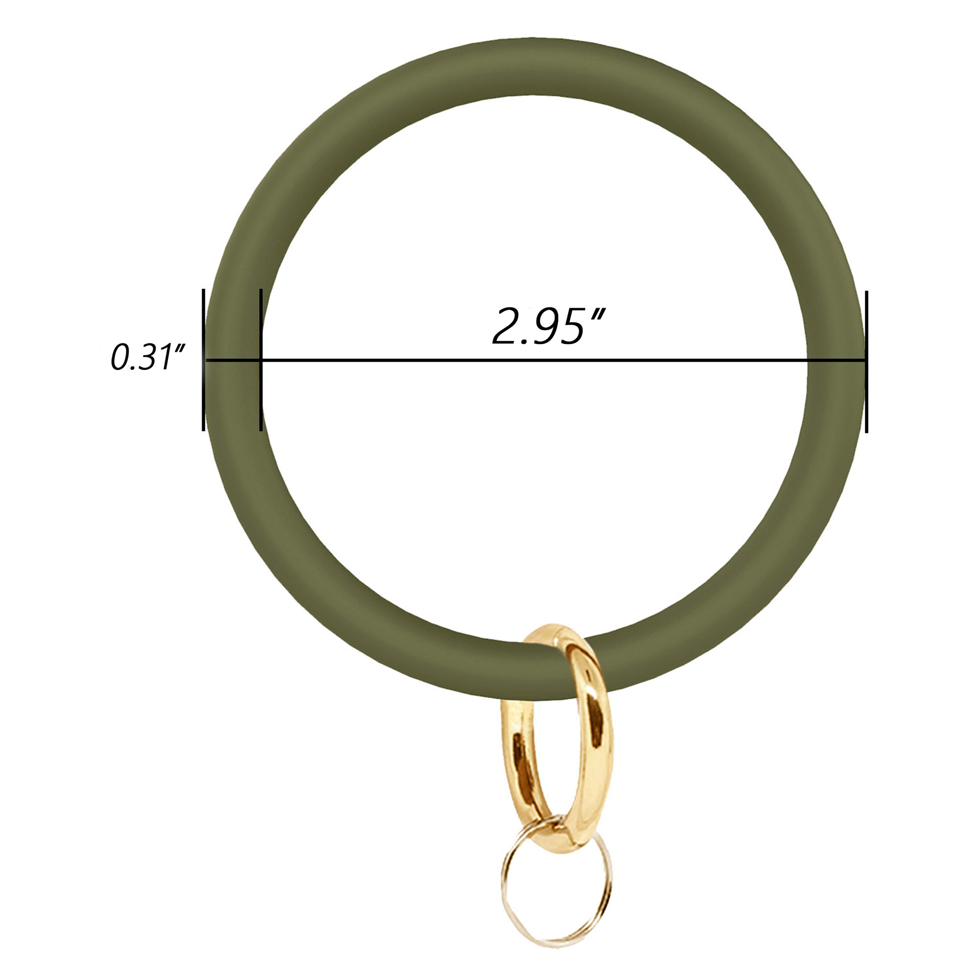 Silicone Circular Wrist Keychain 2