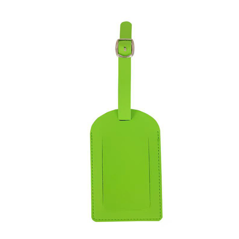 PU Leather Luggage Tag W/ Flip Open Window 11