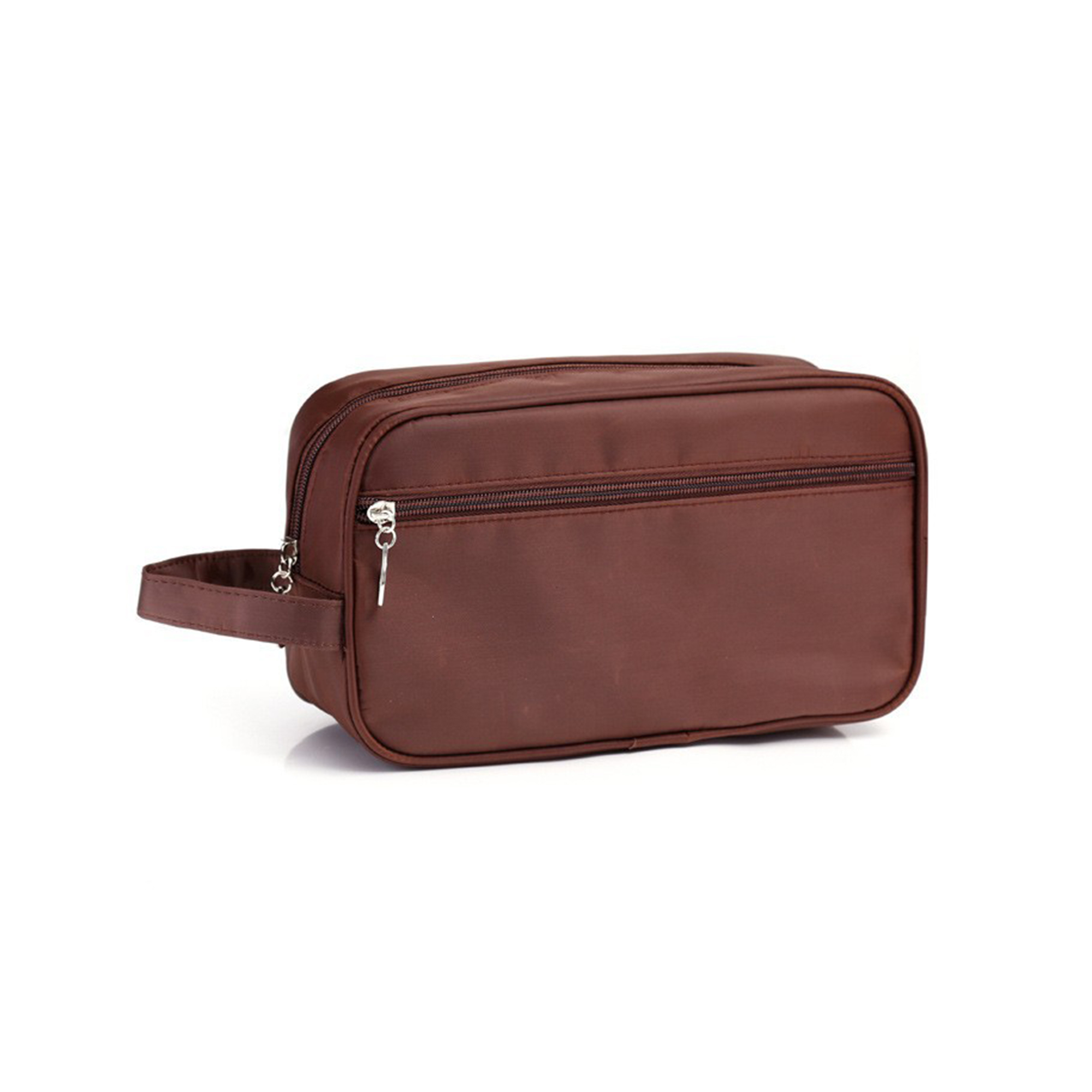 Waterproof Nylon Zipper Cosmetic Bag With Handle 10.3 L 2