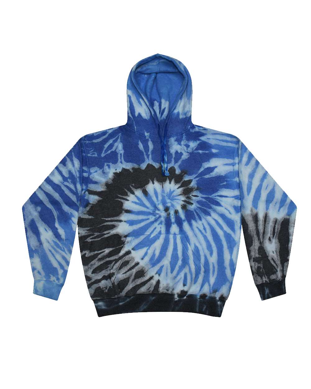 Unisex Tie-Dyed Cloud Inside-Out Fleece Hooded Sweatshirt - 8600 14