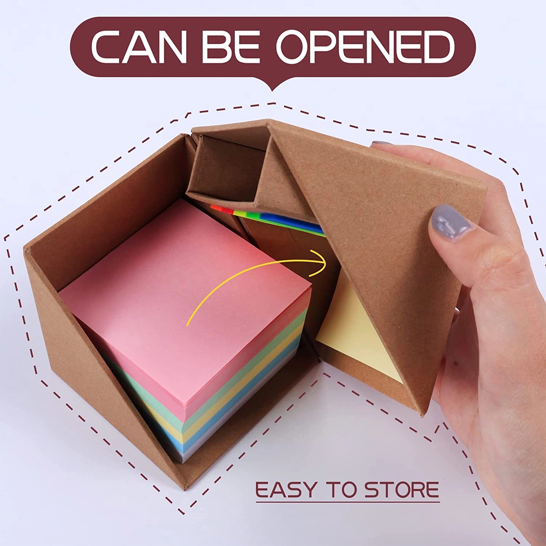 Sticky Notes Set With Pen Holder 3
