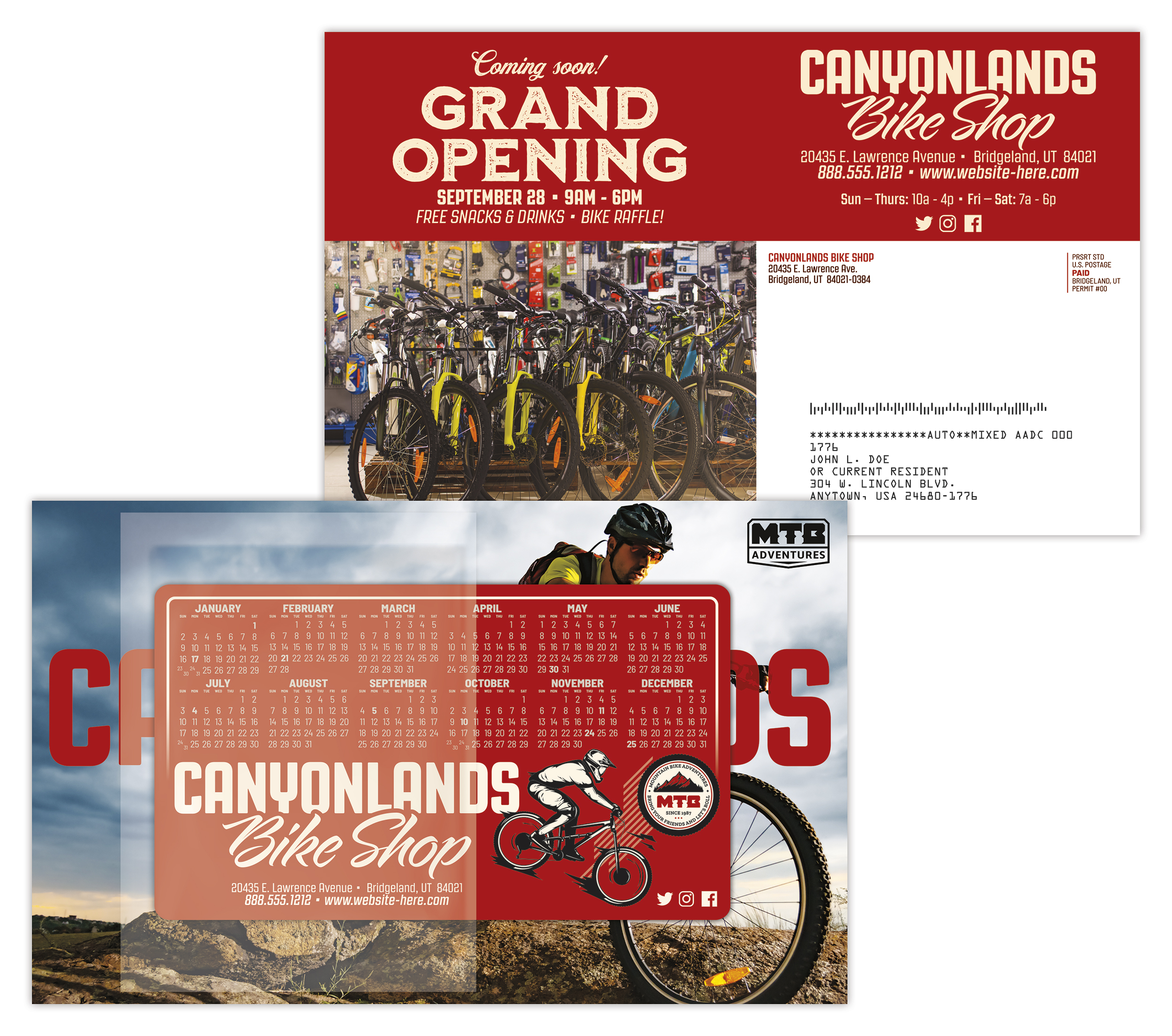 ClearPeel Postcard (8.5x5.25) - Laminated with 3.5x6 Magnet (25 mil.) - 14 pt. 2