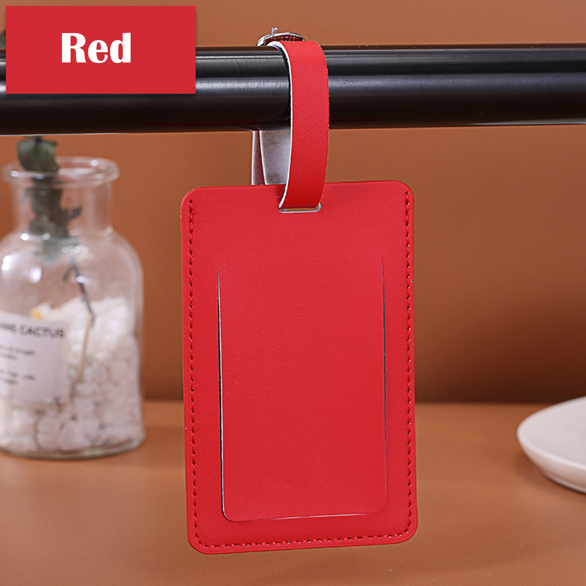 Quality PU Leather Luggage Tags 4