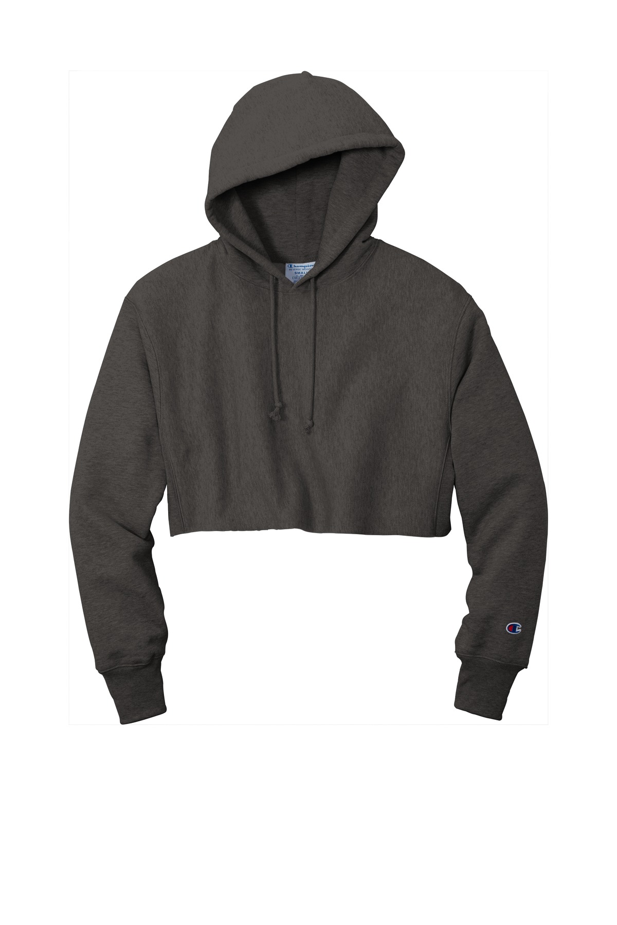 Champion Women's Reverse Weave Cropped Cut-Off Hooded Sweatshirt RW01W 2