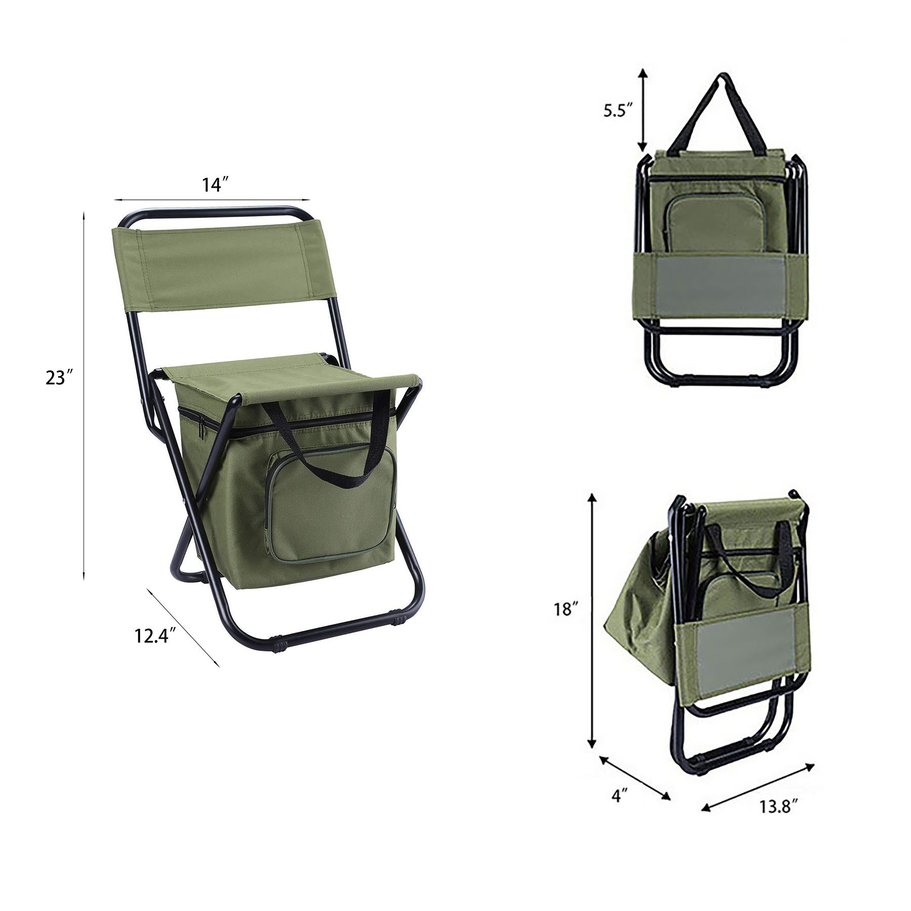 Foldable Chair with Cooler Bag 3