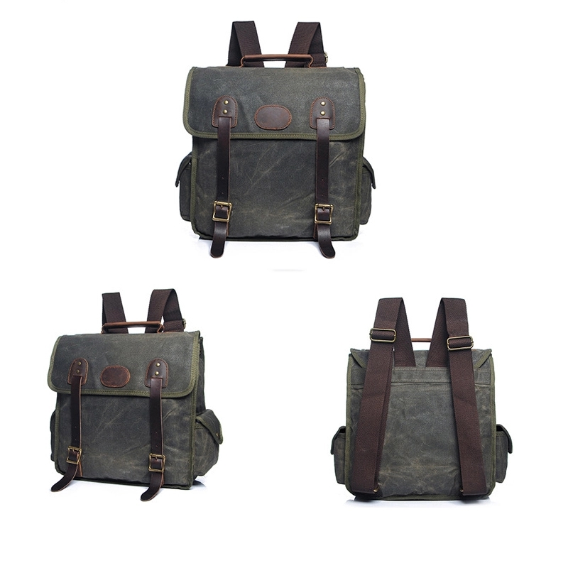 Vintage Canvas Rucksack 7