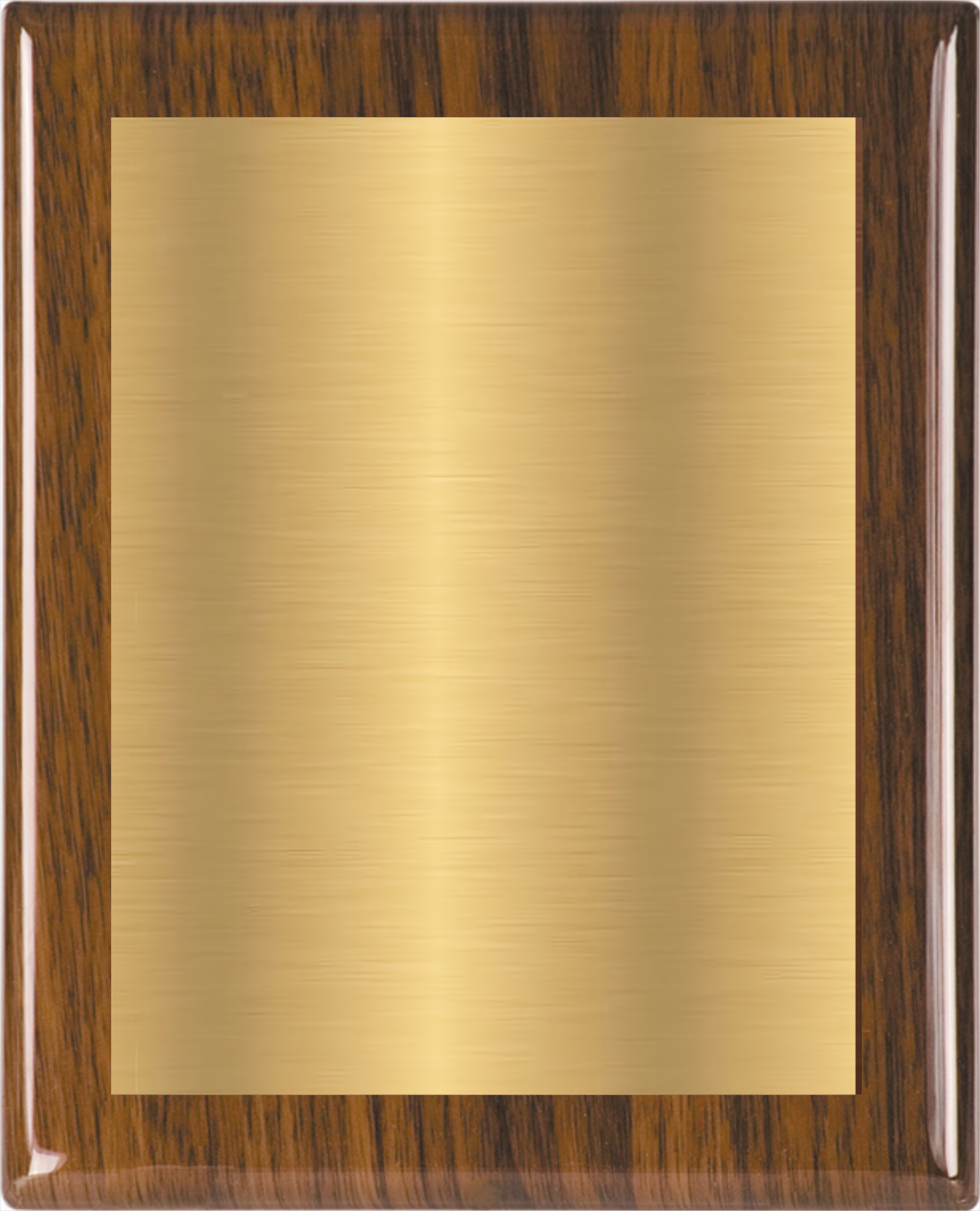 Walnut Piano Wood Plaque w/Choice of Single Engraved Plate 11