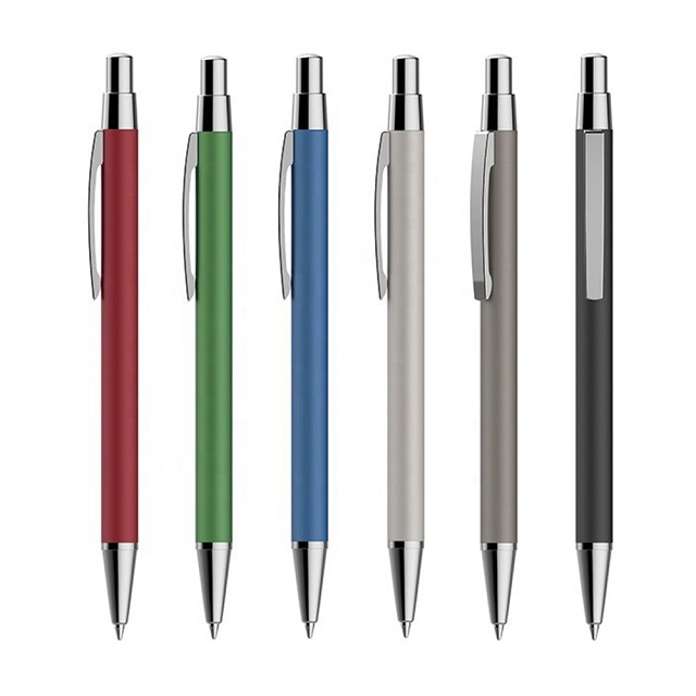 Slim Matte Metal Click Ballpoint Pen 4