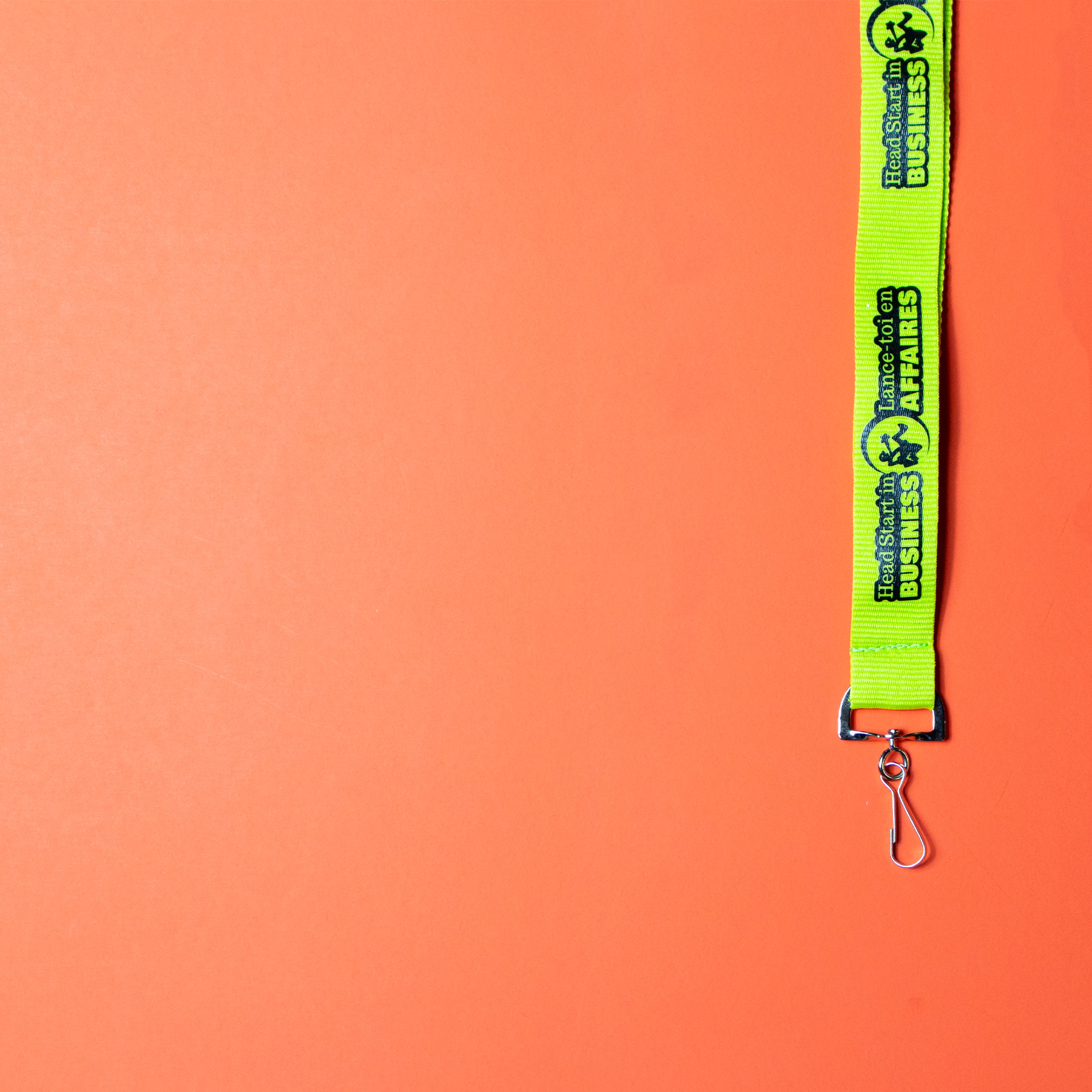 Silkscreened Flat Polyester Lanyard: 1/2" W x 36" L