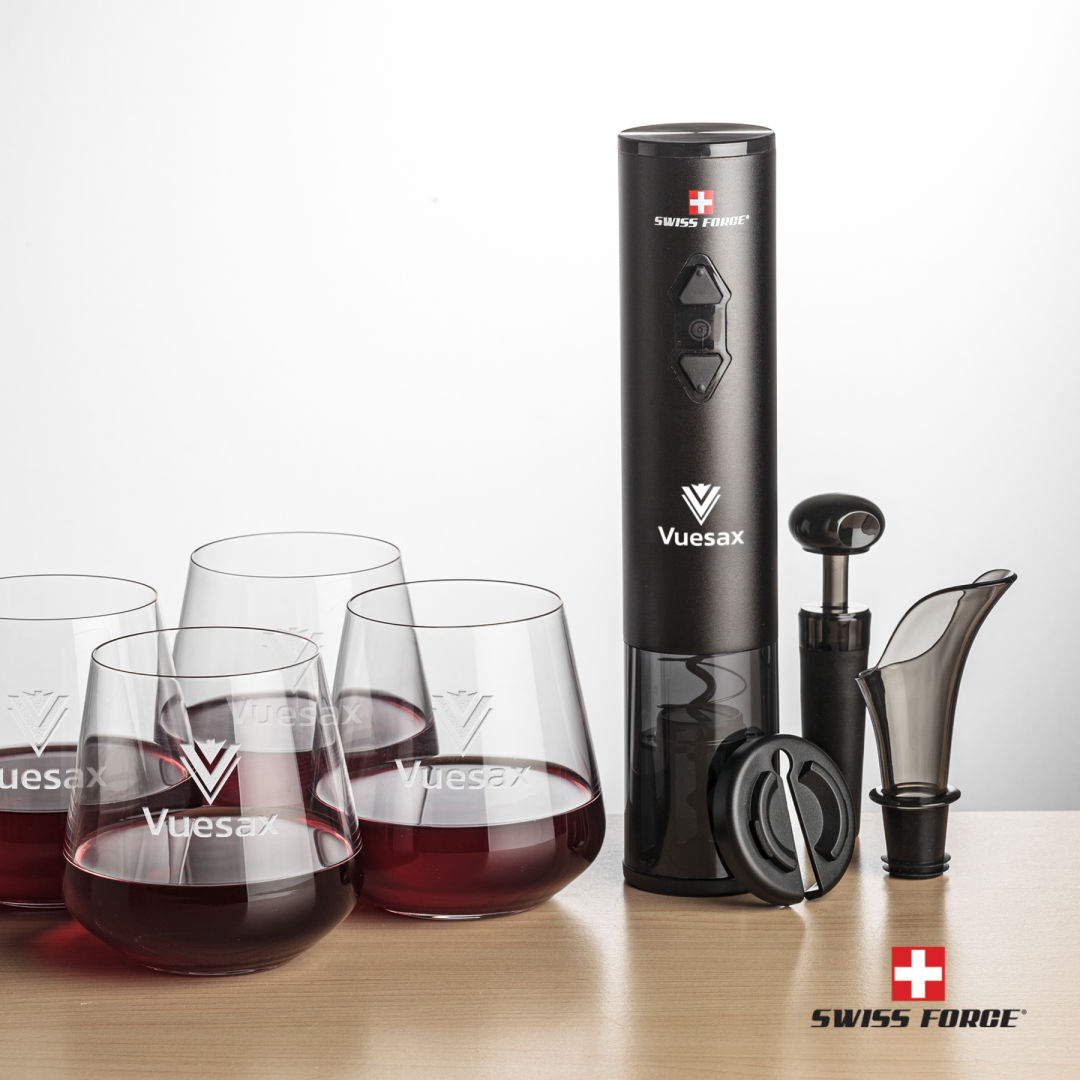 Swiss Force® Opener Set & Cannes Stemless Wine 4
