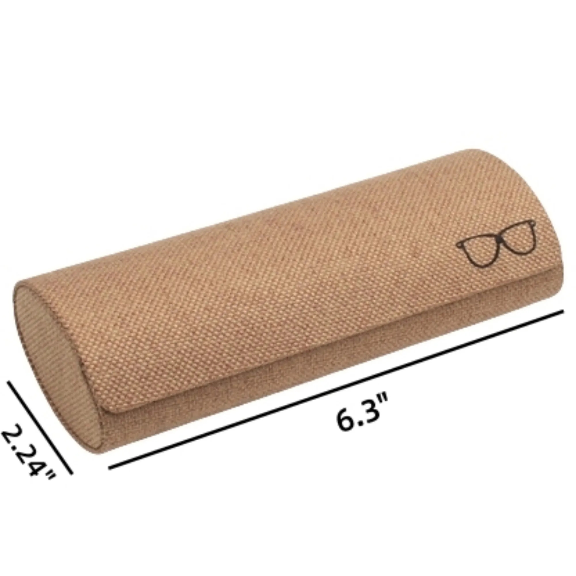 Eco Friendly Hemp Fabric Round Eyeglass Case 3