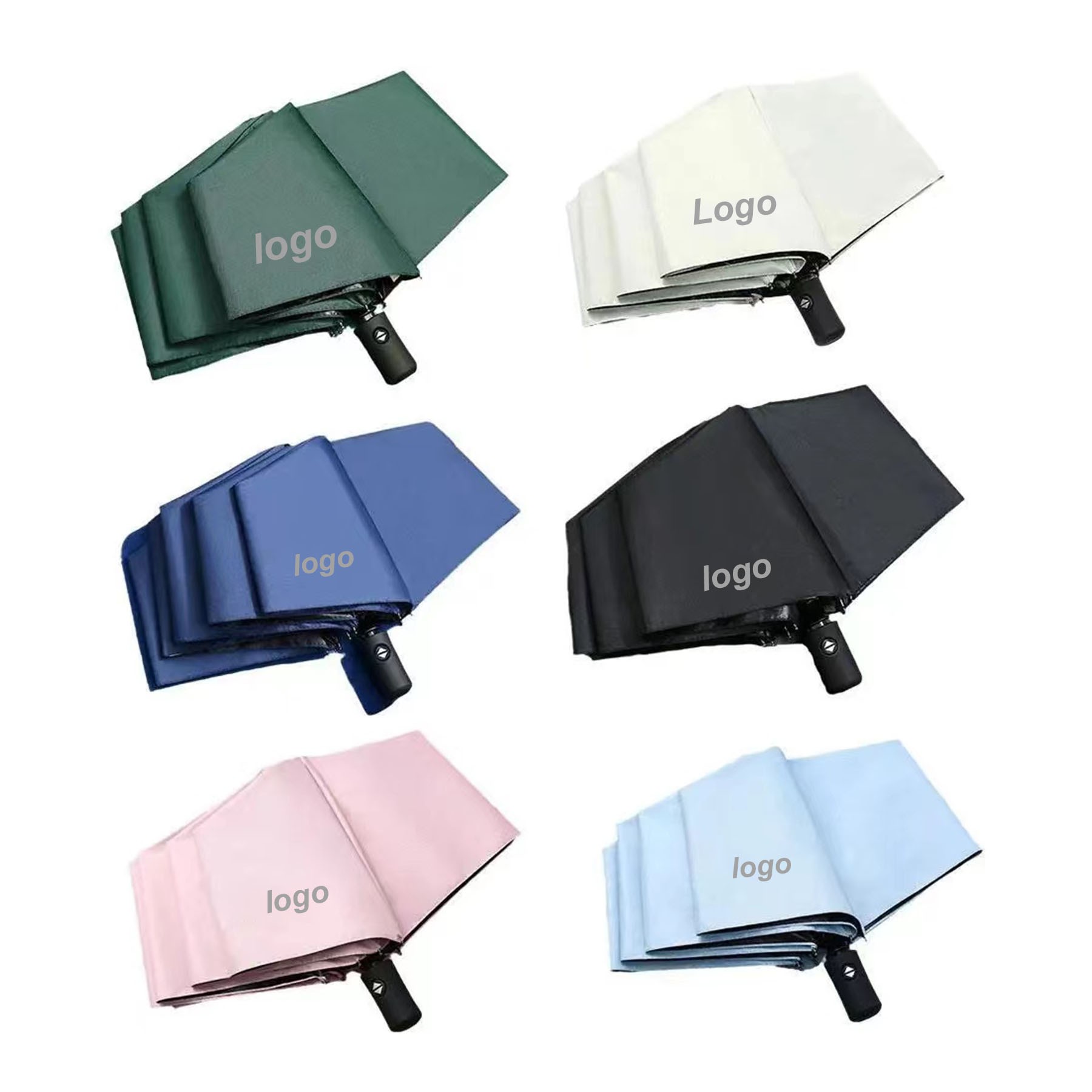 Automatic Folding Umbrella With Leather Bag 2