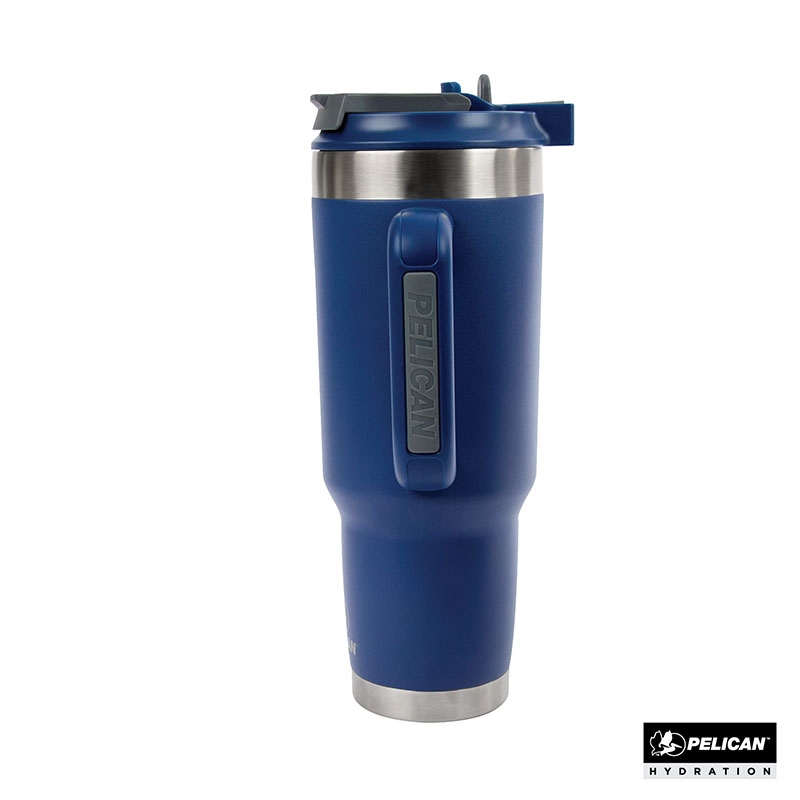 Pelican Porter™ Dual 40 oz. Dual Lid, Recycled Double Wall Stainless Steel Travel Tumbler 57