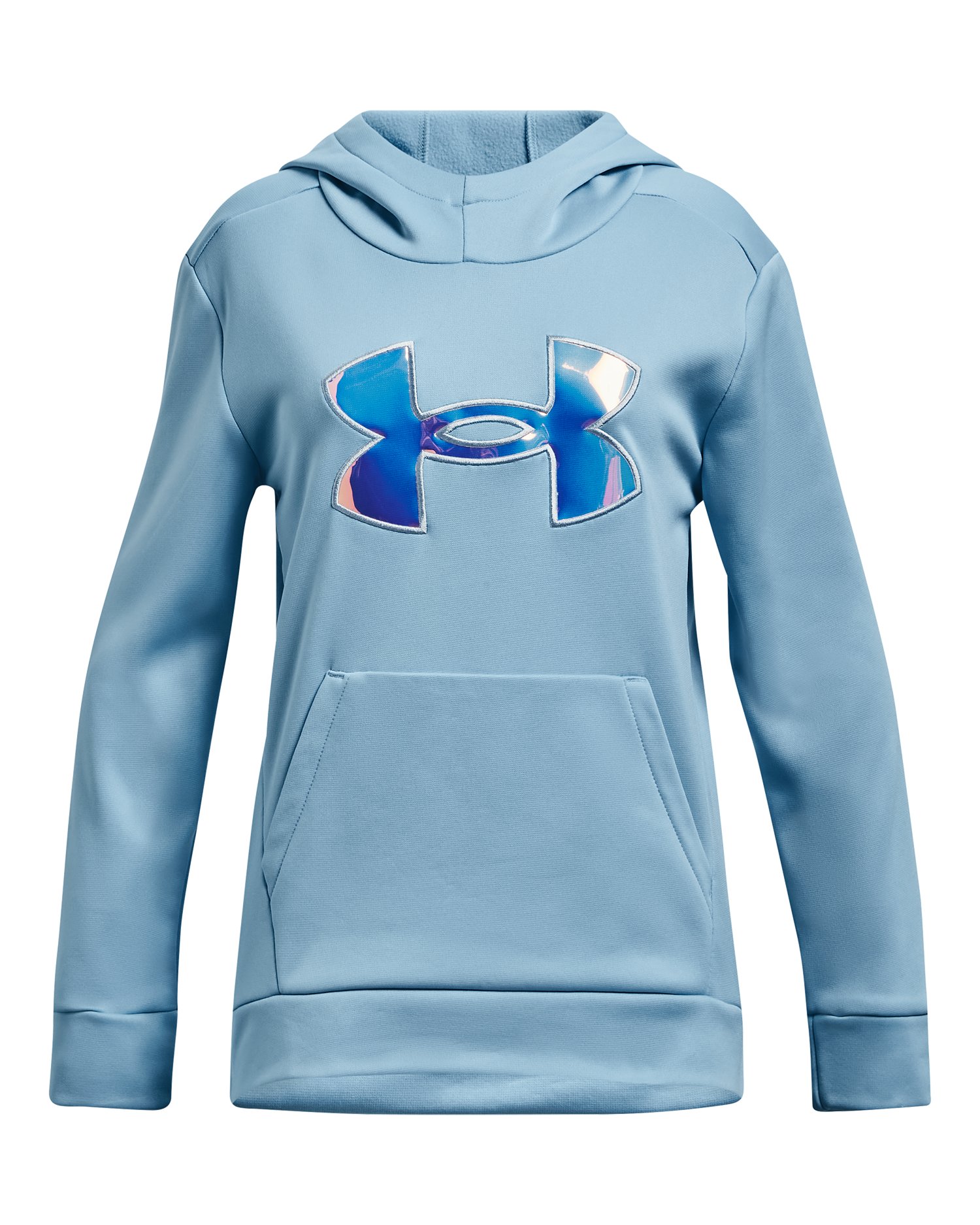 Armour Fleece Iridescent Big Logo Girls' Hoodie 8