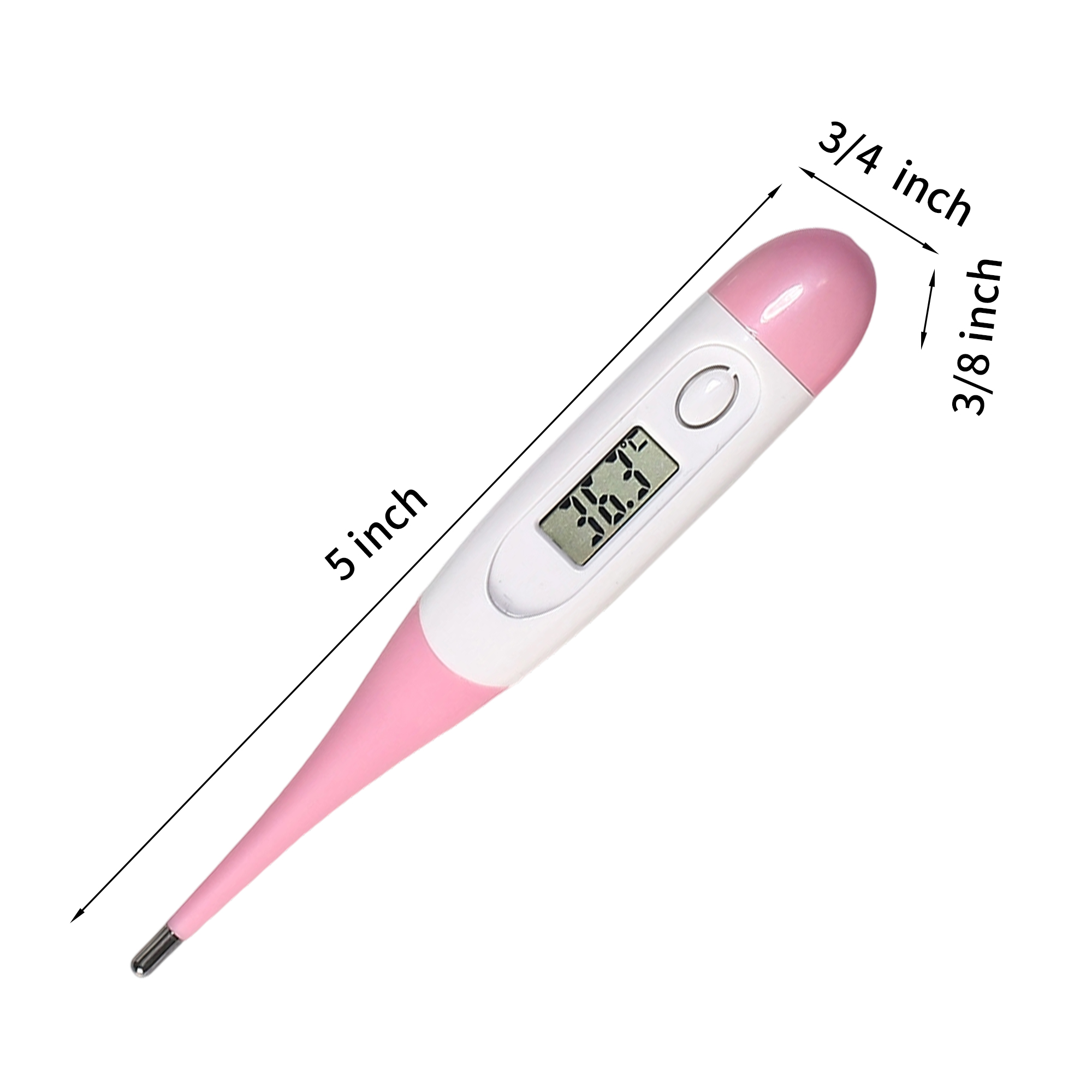 Digital Thermometer Soft Head LCD Display 5" Length 2