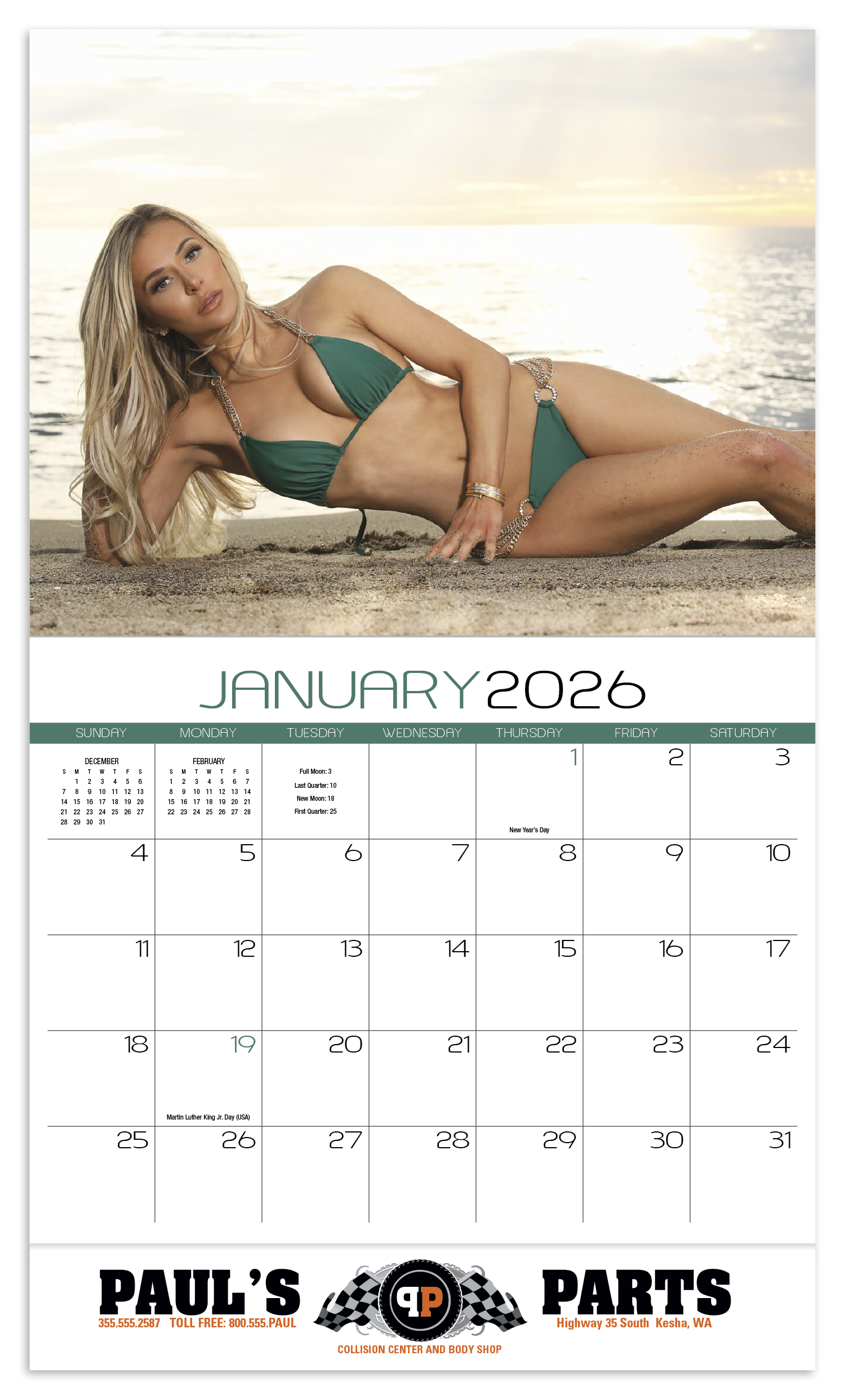 HotLine® Products Swimsuits Appointment Calendar - Stapled 2
