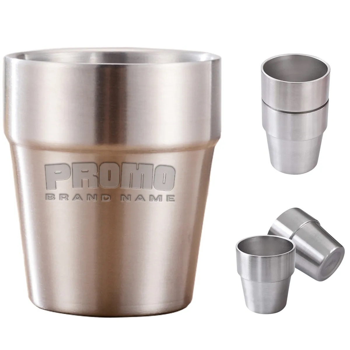 BBQ Home Office Party Driving Stainless Steel Metal Cup 2