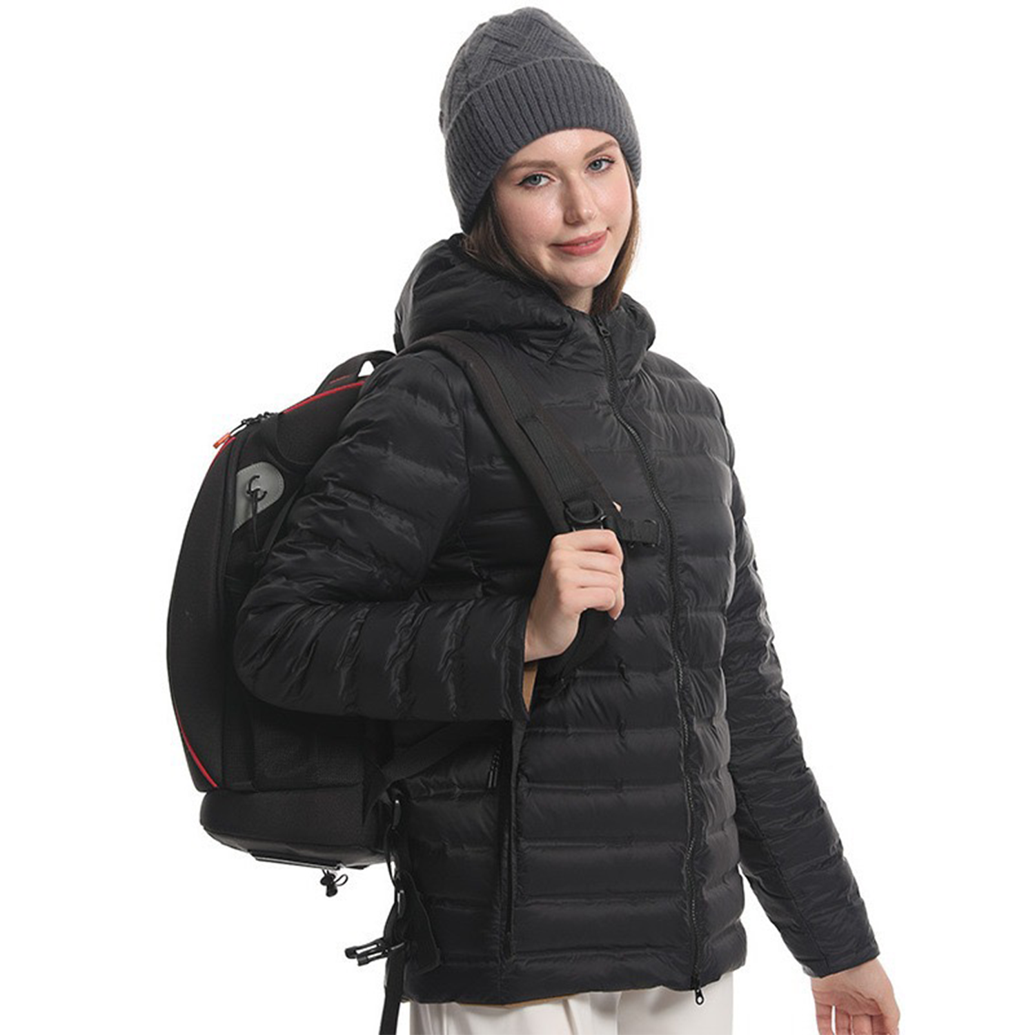 Outdoor Two Sided Dressing Lightweight Hooded Down Jacket 9