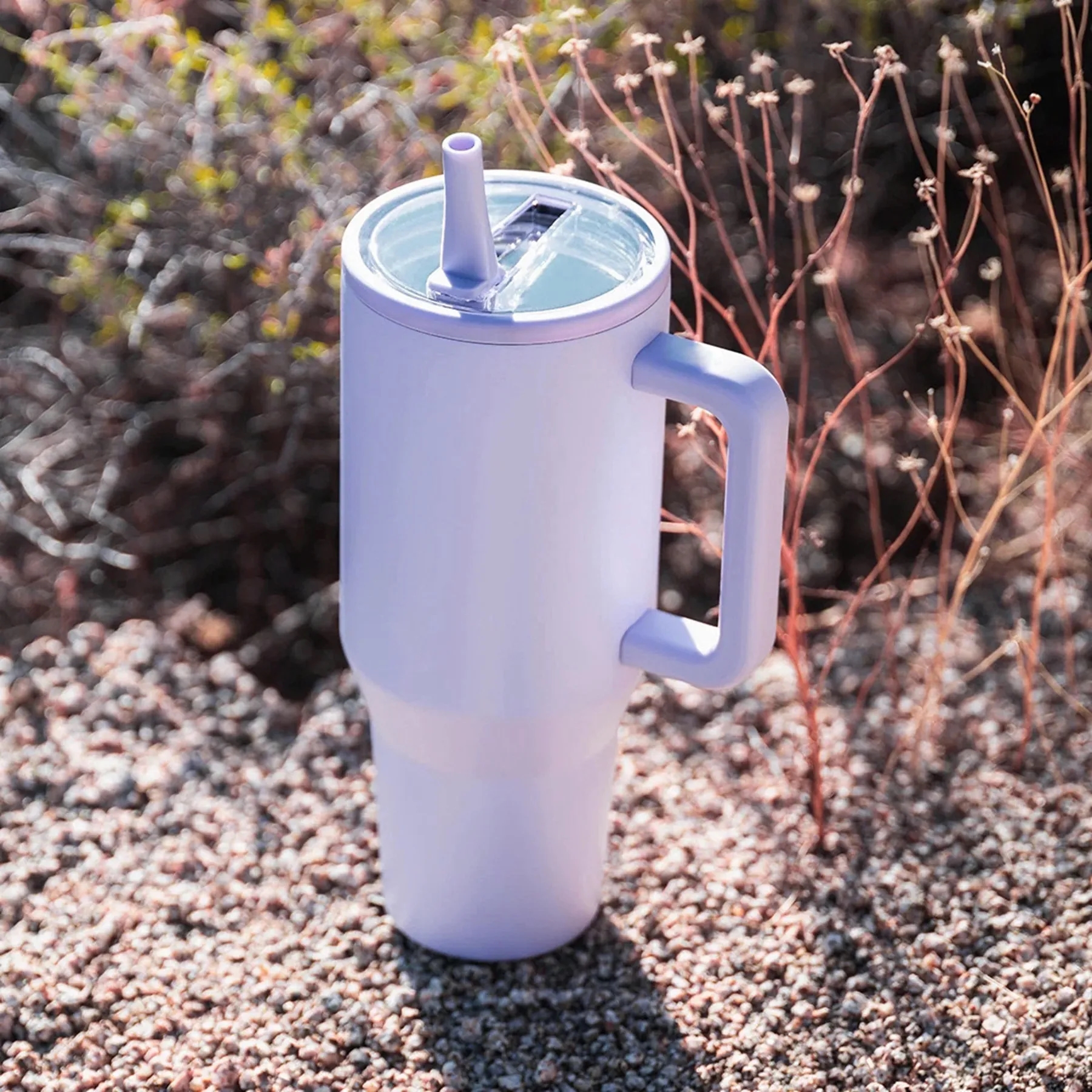 40 oz Tumbler with Handle and Foldable Straw Lid 16