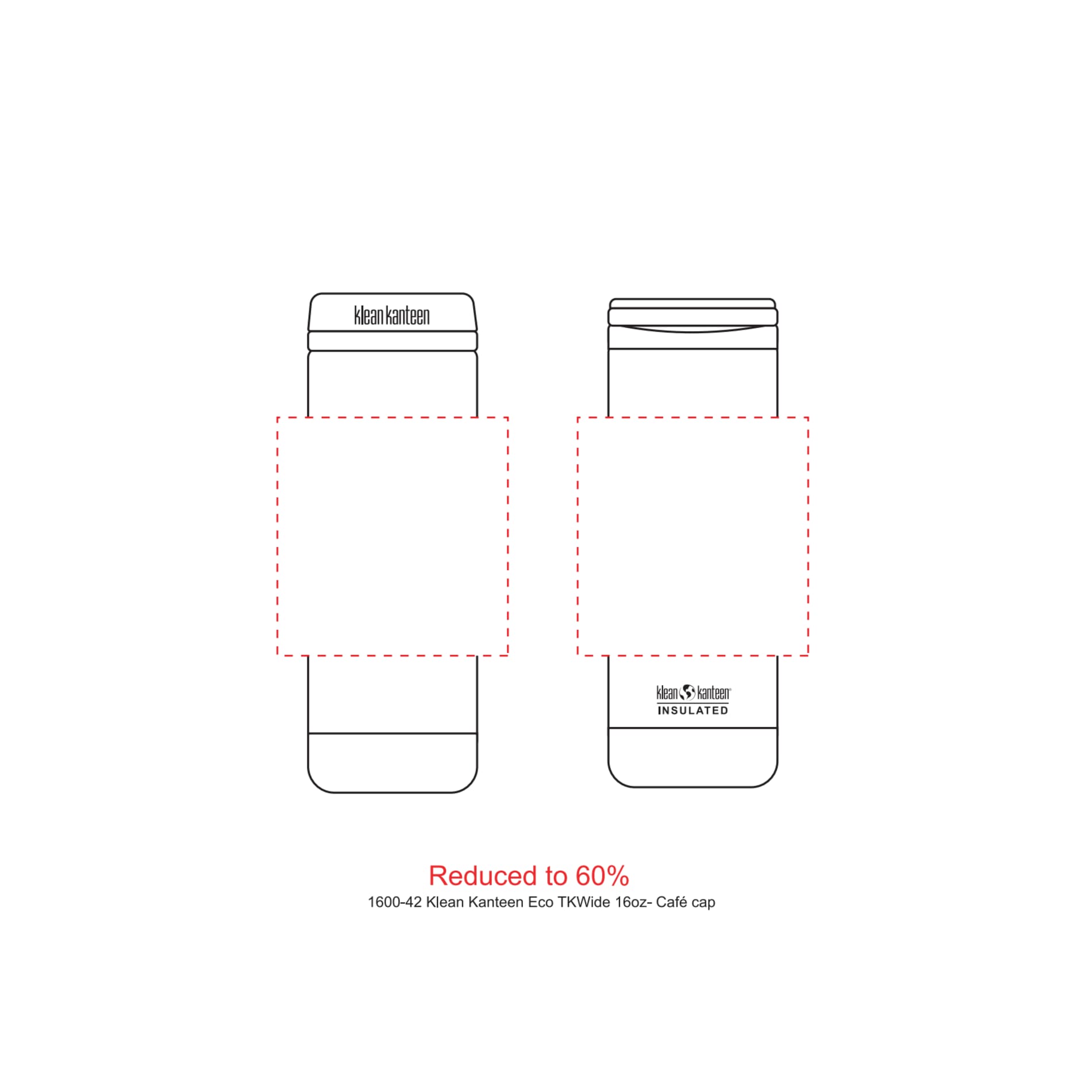 Klean Kanteen Eco TKWide 16oz- Café cap 9