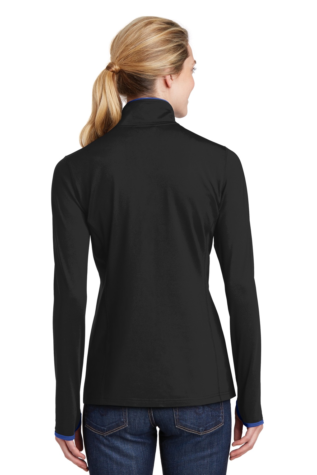 Sport-Tek Women's Sport-Wick Stretch Contrast Full-Zip Jacket. LST853 46