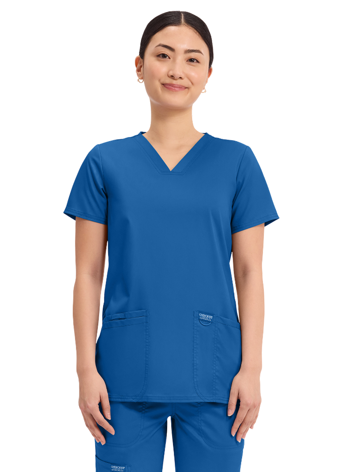 Cherokee - Workwear Revolution - Women's 3-Pocket V-Neck Top 19