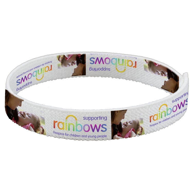"Wrist Twist 1/2" Stretchy Elastic Dye Sublimation Wristbands - PhotoImage ® Full Color Imprint 6