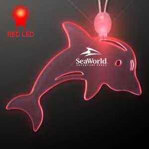 Acrylic Dolphin Shape Necklace with LED 2