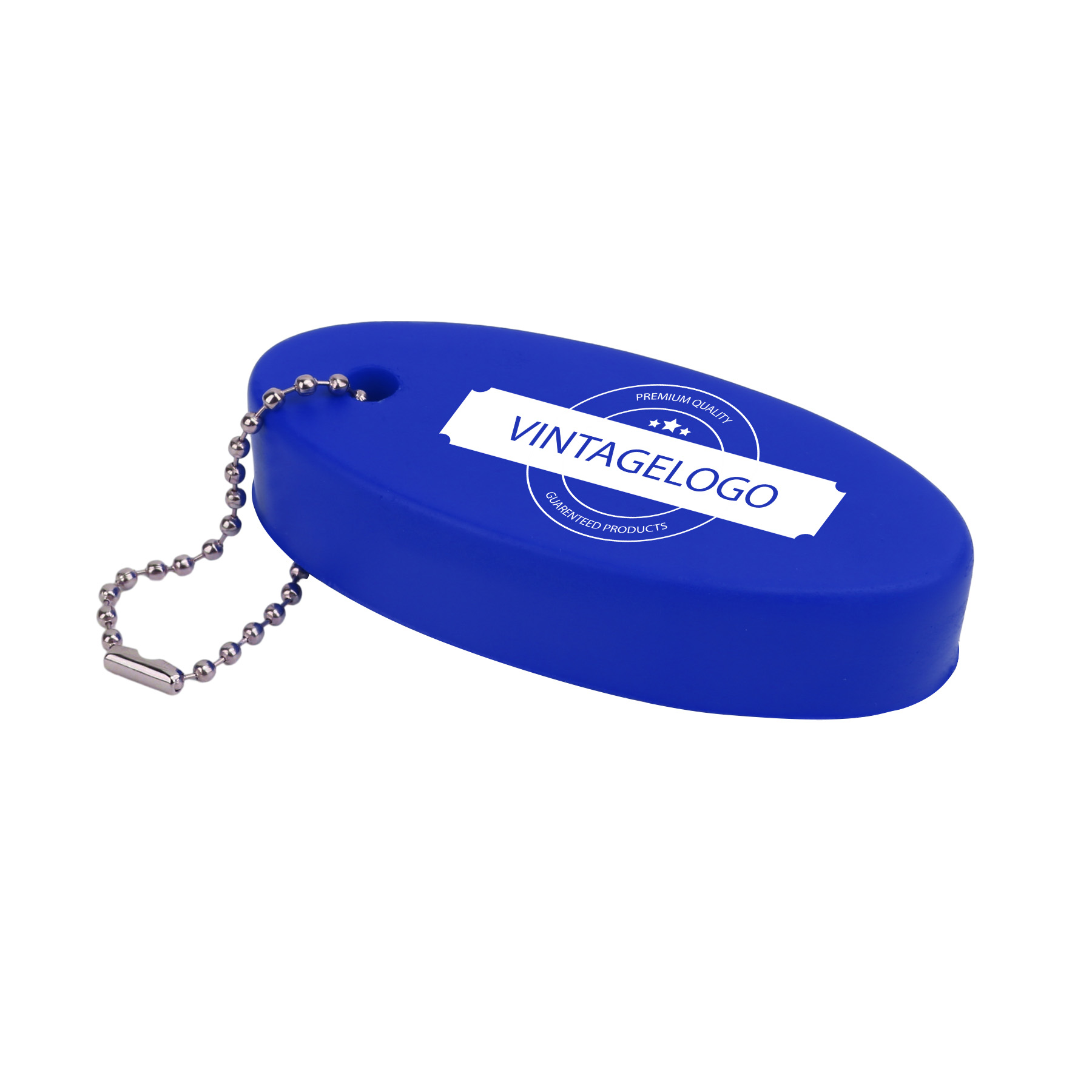 Oval PU Floater Key Tag 2
