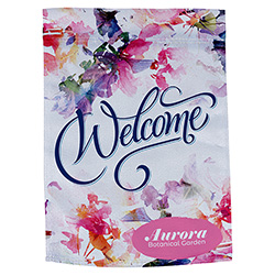 Polyester Poplin Garden Flag 17" x 12" 220GSM-Full Color on one side 8