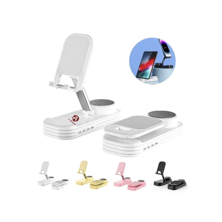 Foldable Bluetooth Speaker with Phone Stand 2