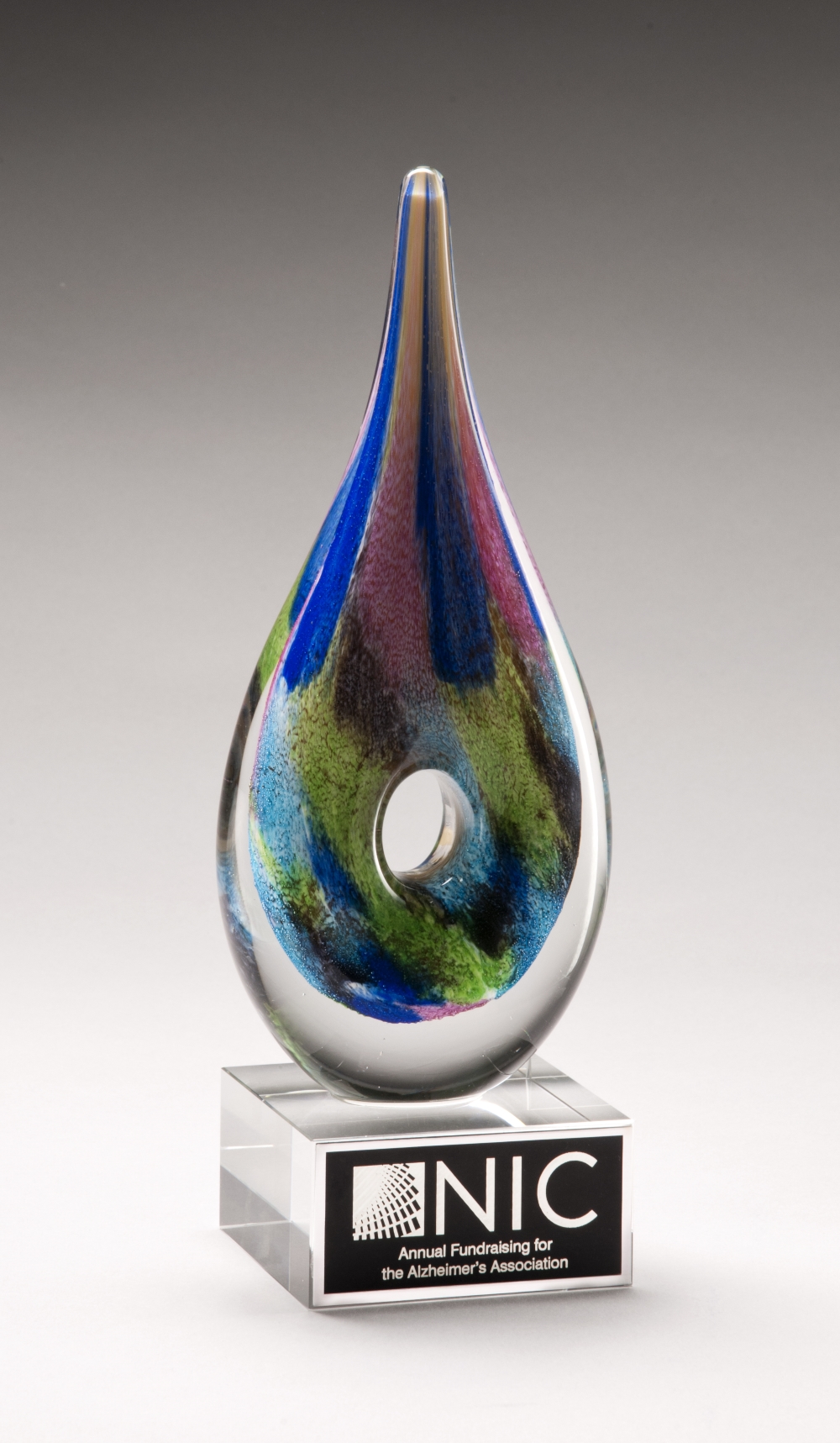 Mystic Peak Art Glass 10" 2