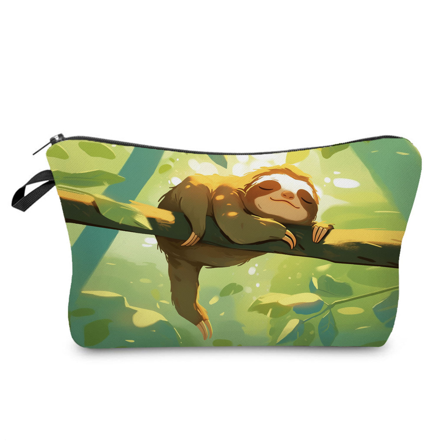 Sloth Print Cosmetic Bag 3