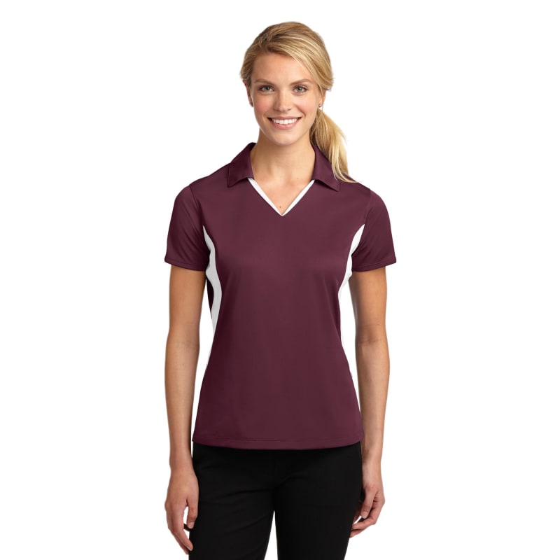 Sport-Tek Women's Side Blocked Micropique Sport-Wick Polo. 36